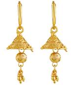 Asmitta Delicate Gold toned Jhumki/Hoop Earring For Women