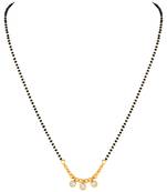 Asmitta Fancy Beads Gold toned Mangalsutra For Women