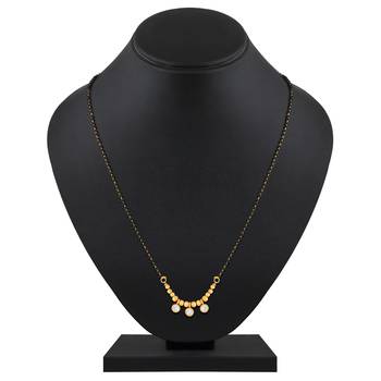 Asmitta Fancy Beads Gold toned Mangalsutra For Women 2