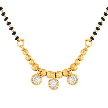 Asmitta Fancy Beads Gold toned Mangalsutra For Women 3