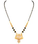 Asmitta Traditional designer Gold toned Princess Mangalsutra For Women
