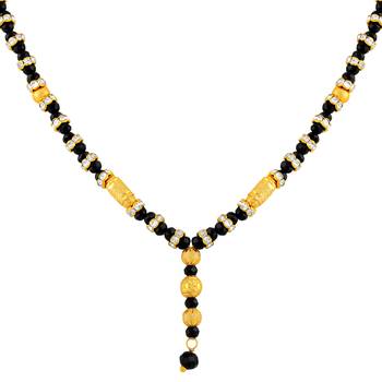 Asmitta Lavish designer Gold toned Princess Mangalsutra For Women 3