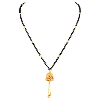 Asmitta Jhumki Pendant Gold toned Mangalsutra For Women 1