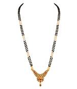 Asmitta Fancy Meenakari Gold tone double string Mangalsutra For Women