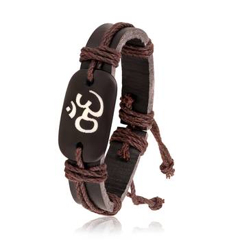 Asmitta Om Leather Bracelet For Men 2