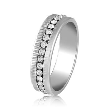 Asmitta Attractive Rhodium toned  Finger Ring For Men 1