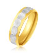 Asmitta Two tone Finger Ring For Men