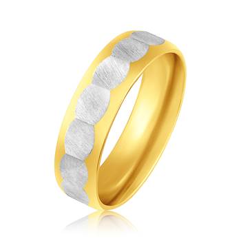 Asmitta Two tone Finger Ring For Men 1