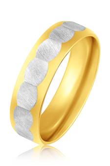 Asmitta Two tone Finger Ring For Men