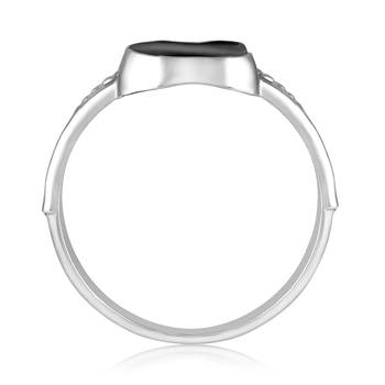 Asmitta designer Apple Shape Silver toned Finger Ring For Women 3