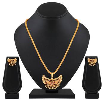 Asmitta designer One Gram Gold plated Meenakari Pendant Set For Women 2
