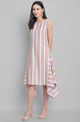 Janasya Multicolor printed cotton party wear kurtis 3