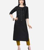 Cotton straight office wear kurta