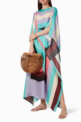 JSDC Lounge Wear Digital Printed Crepe Kaftan for Women 2
