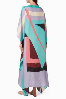 JSDC Lounge Wear Digital Printed Crepe Kaftan for Women 3