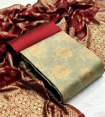 Beige Brocade Brocade Salwar 1