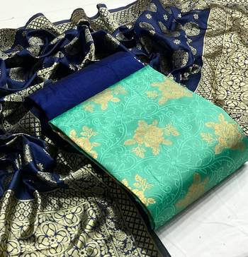Sea-green brocade brocade salwar 1