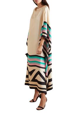 JSDC Casual Wear Calf Length Crepe Kaftan for Women 1