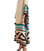 JSDC Casual Wear Calf Length Crepe Kaftan for Women