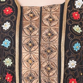 Momin Bazaar Islmaic Modest Abaya Crystal Abaya Gold Embroidery 5