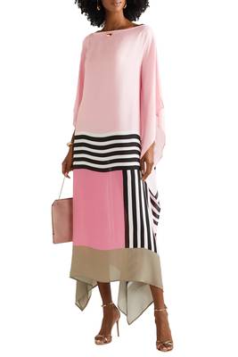 JSDC Women's Daily Wear Satin Silk Printed Calf Length Kaftans 3