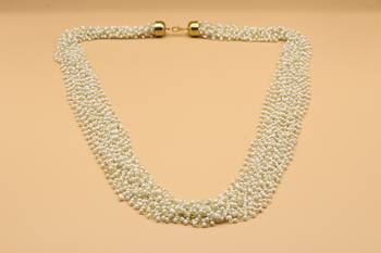 White Pearl Beaded  Necklaces 6