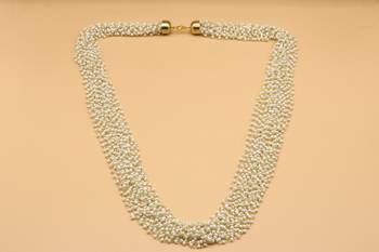 White Pearl Beaded  Necklaces 7