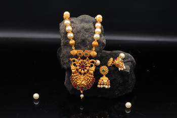 Gold Beaded Jewellery Necklace Sets 2