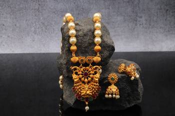 Gold Beaded Jewellery Necklace Sets 6