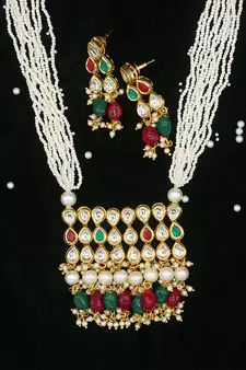 Multicolor Designer Kundan Necklace Sets