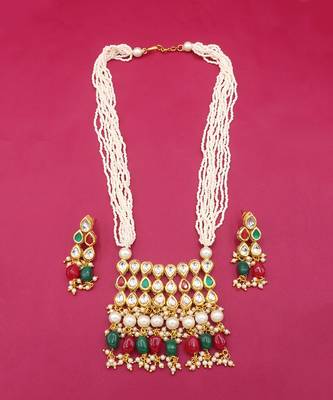 Multicolor Designer Kundan Necklace Sets 3