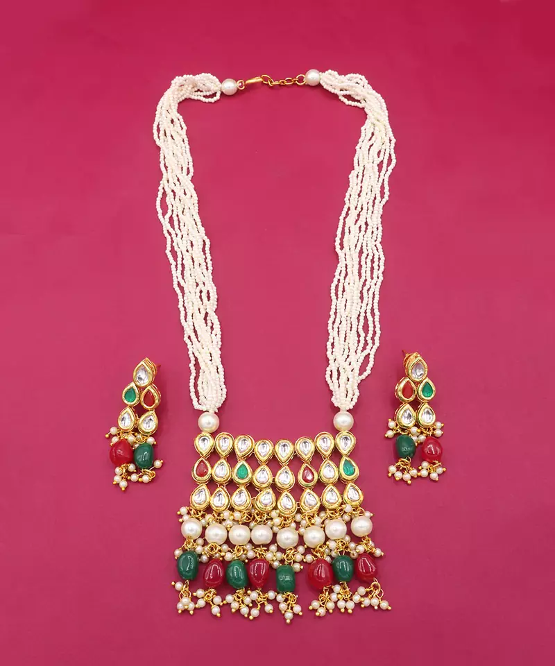 Multicolor Designer Kundan Necklace Sets