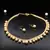Gold Pearl Necklace Sets