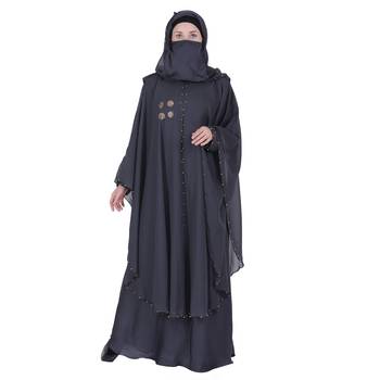 Momin Bazaar Islamic Modest Kaftan Abaya Crystal Embroidery 1