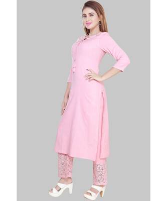 En Vogue Cotton Straight Kurta With Bottom 1