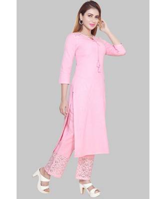En Vogue Cotton Straight Kurta With Bottom 2