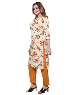 En Vogue Printed Cotton Kurta With Bottom 1