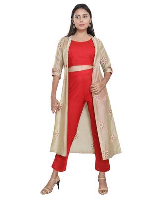 En Vogue Embroidered Jacket Blouse Set 1