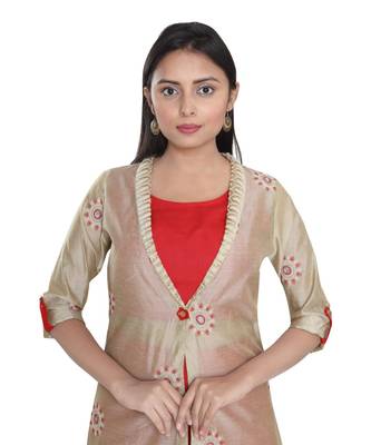 En Vogue Embroidered Jacket Blouse Set 3