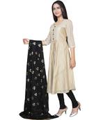 En Vogue Embroidered Flared Kurta Set With Dupatta
