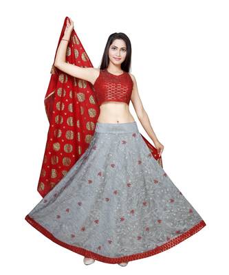 En Vogue Embroidered Lehenga Choli Set With Dupatta 3