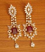 Red ruby  danglers-drops