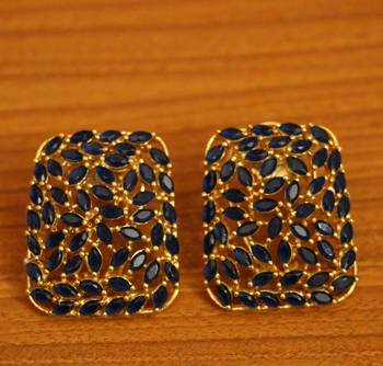 Blue studs 1