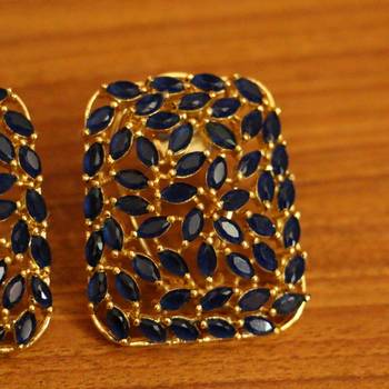 Blue studs 2