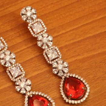 Red ruby  danglers-drops 2
