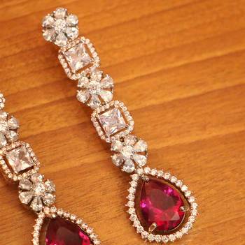 Pink onyx danglers-drops 2