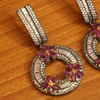 Red ruby  danglers-drops 2