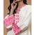 Ivory Pink Parsi Gara & Beads Hand Embroidered Kurta Set