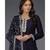 Eclipse Blue- Silver Zari Beads & Sequin Embroidered Suit