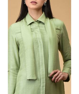 Sage Tie Neck Kurta Set 5